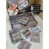 Pink Key Cat Eye Mirror Nails